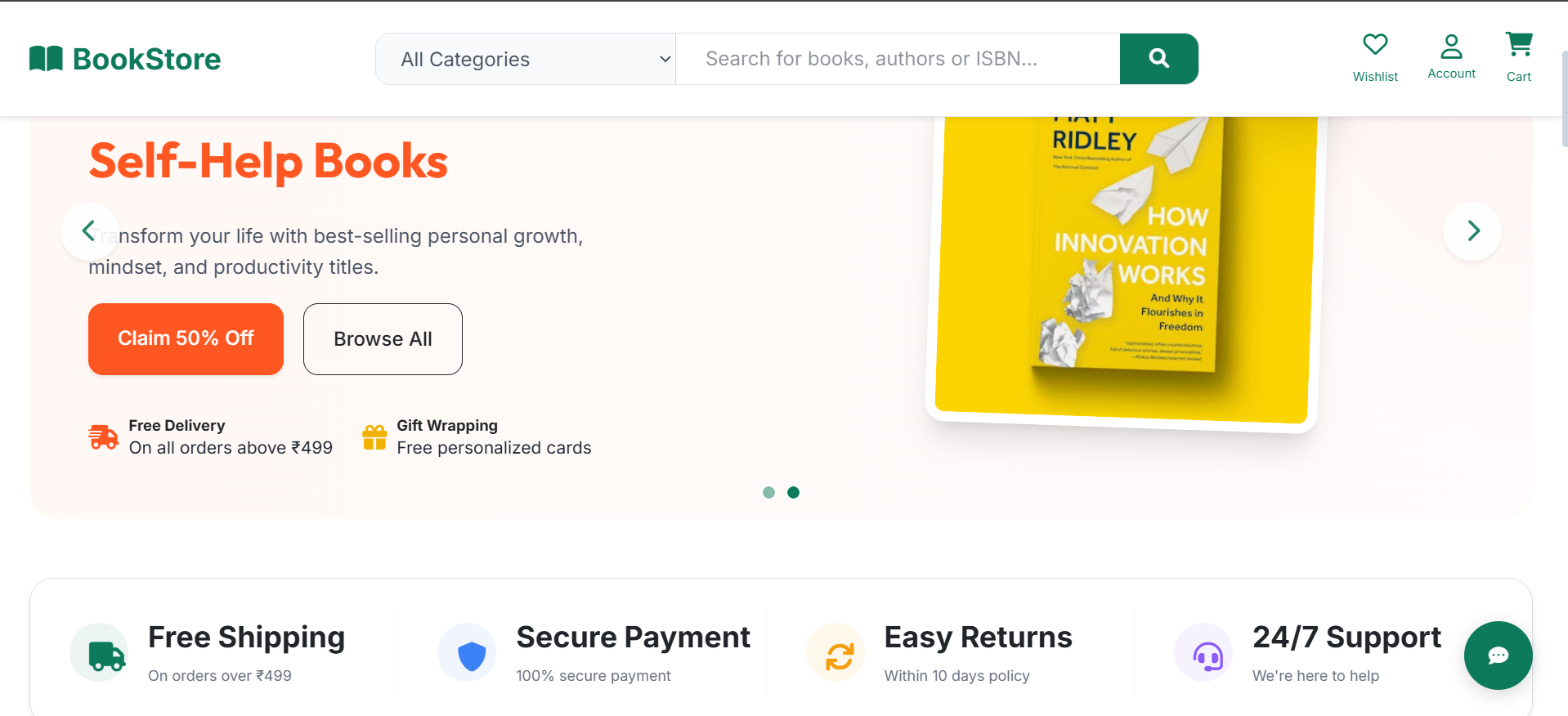 Online Book Store Platform Development